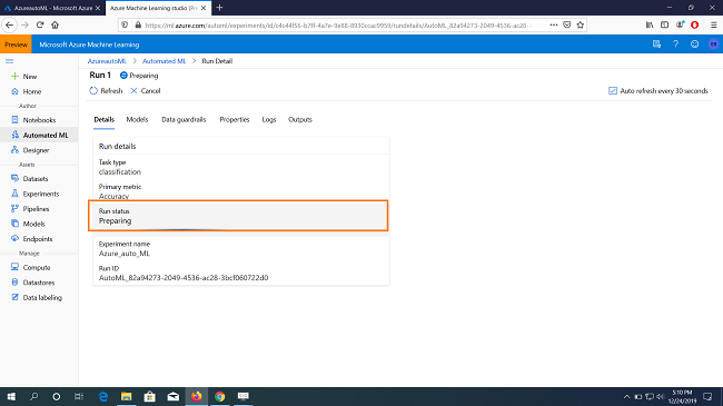 Azure Automated Machine Learning